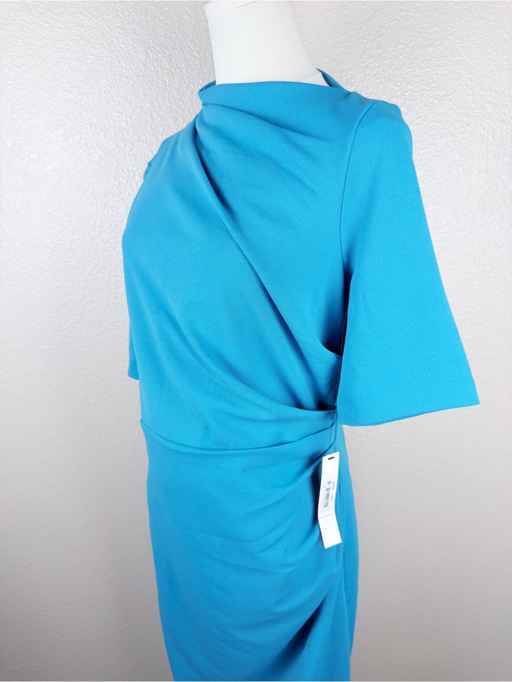 NWT Maggy London Teal Midi Sheath Dress, size 10 - Picture 5 of 9